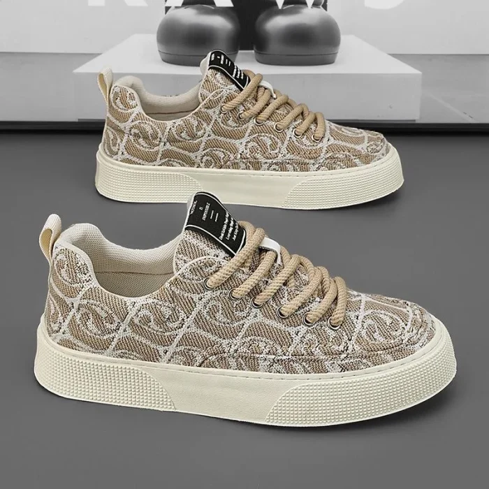 Myway New Men's Casual Canvas Shoes Thick-Soled Height Increasing Shoes for Stylish Comfort Fashion  Sneaker Foe Men - Image 3
