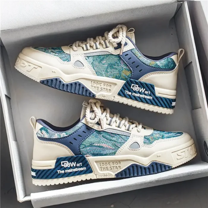 New Arrival Thick Sole Sneakers Slip-Resistant Durable Casual Shoes for Outdoor Affordable Athletic Footwear for Men - Image 2