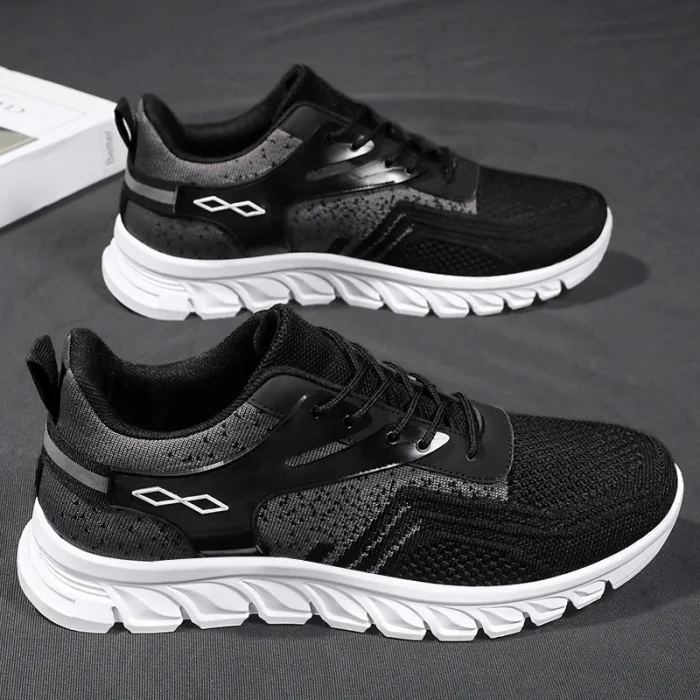2025 Men's Running Shoes Soft Sole Breathable Casual Sneakers Fashionable Slip on Sports Shoes for Men - Image 3