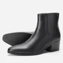 Men's Chelsea Boots Height Increasing High Heel Leather Ankle Boots Stylish Black Premium Quality Boots for Formal Occasion