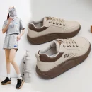 Hot Selling Women Sneaker Spring Popular Casual Running Shoes Thick Sole Height Increase Comfortable Loose Round Toe