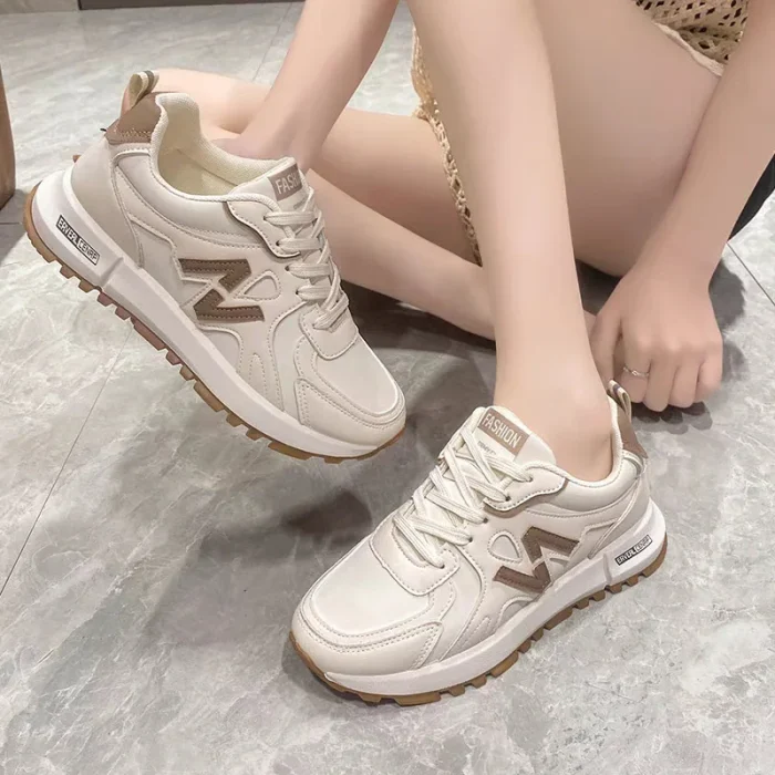 2025 Spring Women's Sneakers Lightweight Casual Running Shoes Slip Resistant Soft Sole Versatile Sneakers for Daily Wear - Image 5