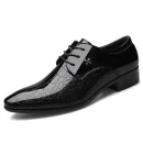 2025 Men's Leather Shoes Elegant Business Dress Shoes Formal Wedding Footwear Comfortable for Office and Special Occasions