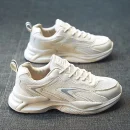 2025 New Design Men's Sneaker Breathable Thick-Soled Sport Shoes Comfortable Elastic Sole Athletic Shoes for Daily Wear