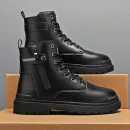 High Quality Men's Martin Boots Fall and Winter Top British Style Outdoor Motorcycle Boots Warm Leather Boots for Men