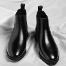 Luxury Men's Vintage Chelsea Boots Retro Chukka Boots Warm Fur Lined Leather Ankle Shoes  Large Size Martin Boots