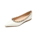 Elegant Women's Pointed Toe Studded Flat Shoes - Affordable High-Quality Slip-On Loafers for Fashionable Style