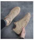 2025 Spring New Men Sneaker Thick Sole Non-Slip Athletic Casual Shoes for Work and Outdoor Activities Work Safety Shoes