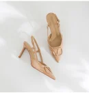 2025 Womens Pointed Toe Minimalist High Heels , Nude Color Premium Summer Sandals, High Quality and Affordable Stiletto Heels