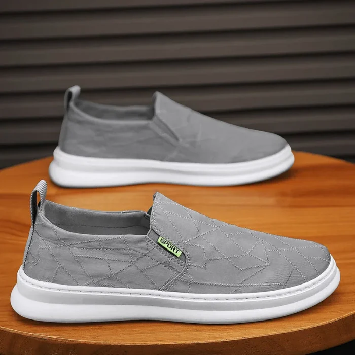 Myway Limited-time Promotion Canvas Shoes Summer New Style Slip-On Casual Shoes Trendy Flat Shoes for Men - Image 2