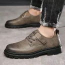 New Trend Men's Leather Shoes Classic High-Quality Cargo Shoes Waterproof Casual Dress Shoes for Male