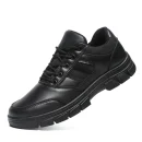 2025 New Trend Men's Leather Casual Shoes Non-Slip Lace-Up Sneaker Fashion Travelling Shoes for Comfort and Style