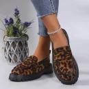 Monthly Sales 100,000 Pairs of Comfortable Thick Sole Loafers Ladies Leather Loafers PU Insole Suitable for Daily Work