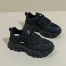 Womens Clunky Sneakers Spring New Thick Sole Casual Shoes Breathable Height Increasing Sports Footwear for Comfort and Style