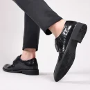2025 Men's Leather Dress Shoes Handmade Business Formal Genuine Leather British Casual Slip on High-End Men's Loafers
