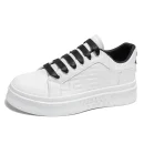 2025 Men's Trendy Casual Board Shoes Height Increasing Breathable White Sports Shoes for Summer Four Versatile Platform Design