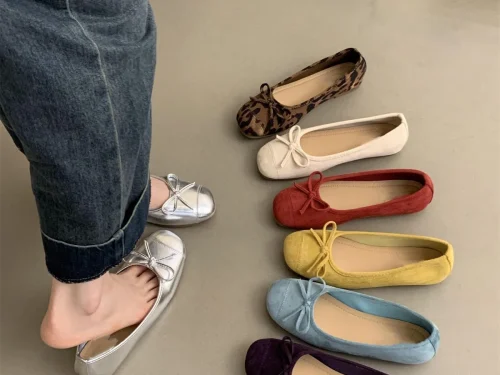French Vintage Ballerina Flats for Women - Affordable High-Quality Soft Loafers, Gentle Fairy Style Breezy Spring Shoes