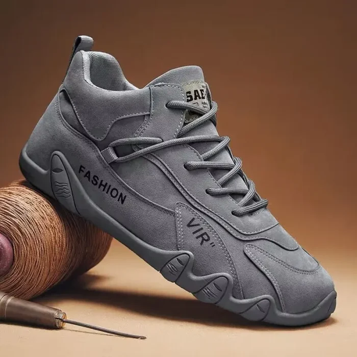 2025 Spring New Men Sneaker Thick Sole Non-Slip Athletic Casual Shoes for Work and Outdoor Activities Work Safety Shoes - Image 3