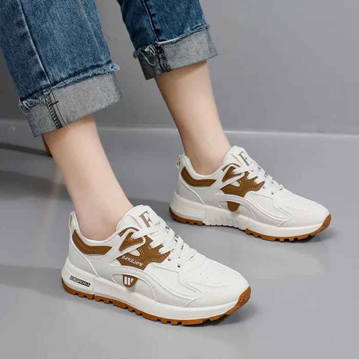 Discount Offer Women's Sneakers Thick Sole Height Increasing Casual Shoes Running Shoes Loose Round Toe Impact Resistant - Image 6