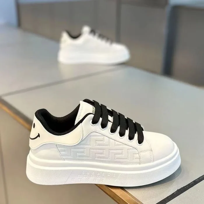 2025 Men's Trendy Casual Board Shoes Height Increasing Breathable White Sports Shoes for Summer Four Versatile Platform Design - Image 6