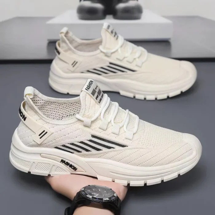 Running Shoes Light Weight Sports Shoes Summer Breathable Upper Casual Basketball Style Shoes - Image 2