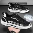 Direct Sales Men's Casual Sneakers Breathable Mesh Upper for Walking Style Shoes Thick Sole Trainer for Youngster