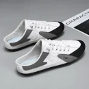 Clearance Men's Canvas Slippers Slip-On Shoes Half-Slip Casual Shoes for Men Comfortable and Stylish Everyday Footwear