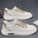 Men's Casual Sneakers Waterproof Non Slip Autumn and Spring Board Shoes for Outdoor Work Use Stylish Comfortable Shoes