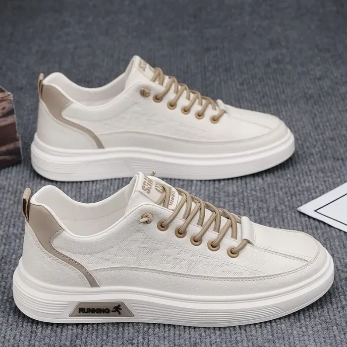 Men's Casual Sneakers Waterproof Non Slip Autumn and Spring Board Shoes for Outdoor Work Use Stylish Comfortable Shoes
