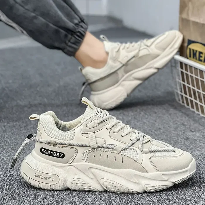 Myway Classic Men's Sports Shoes Thick-Soled Sneakers for Outdoor Climbing Daily Wear Stylish Sneakers for Men - Image 3