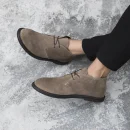 2025 New Mens Desert Boots Autumn New Retro Suede Ankle Chukka Boots Mid Top British-inspired Sleek Shoes