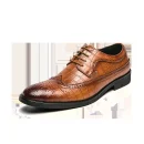 Myway New Trend Men's Leather Shoes Business Formal Dress Shoes Trendy Pointed Toe Men's Casual Shoes