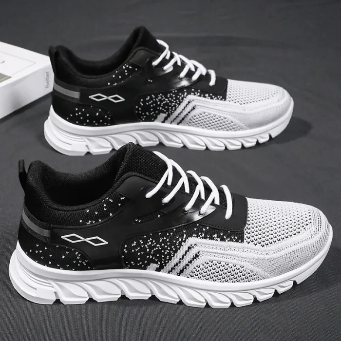 2025 Men's Running Shoes Soft Sole Breathable Casual Sneakers Fashionable Slip on Sports Shoes for Men - Image 2