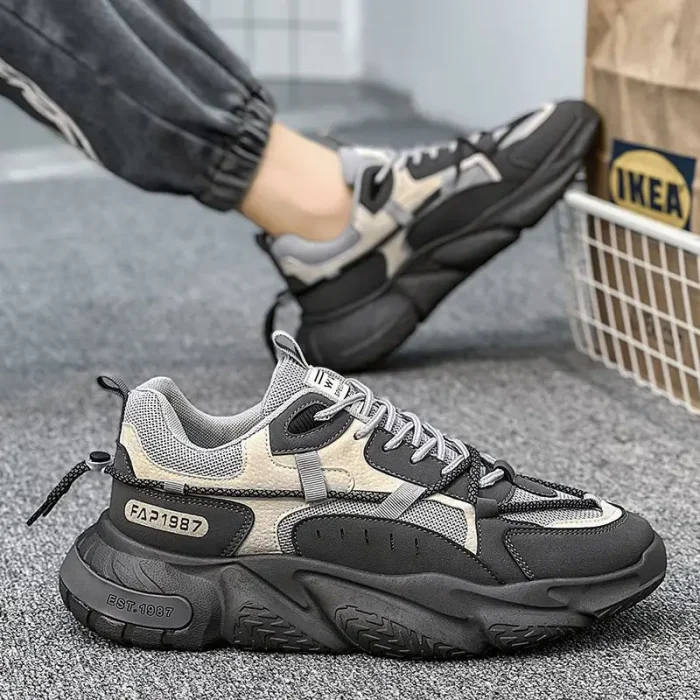 Myway Classic Men's Sports Shoes Thick-Soled Sneakers for Outdoor Climbing Daily Wear Stylish Sneakers for Men - Image 2