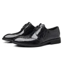 2025 Men's Leather Dress Shoes Handmade Business Formal Genuine Leather British Casual Slip on High-End Men's Loafers