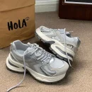 2025 Hot Sale Women's Clunky Sneakers Non Slip Durable Lace up Casual Comfortable Sports Shoes for Everyday Wear