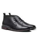 Men's Chelsea Boots Classic British Style Black Low Heel Chukka Boot Top Grain Leather Shoes for Parties and Formal Occasions