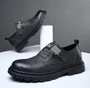 New Trend Men's Leather Shoes Classic High-Quality Cargo Shoes Waterproof Casual Dress Shoes for Male