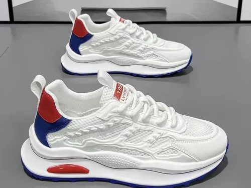Hot Selling Men's Casual Sneakers Summer Fall New Style Non Slip Durable Sole Breathable Mesh Upper Running Shoes for Outdoor